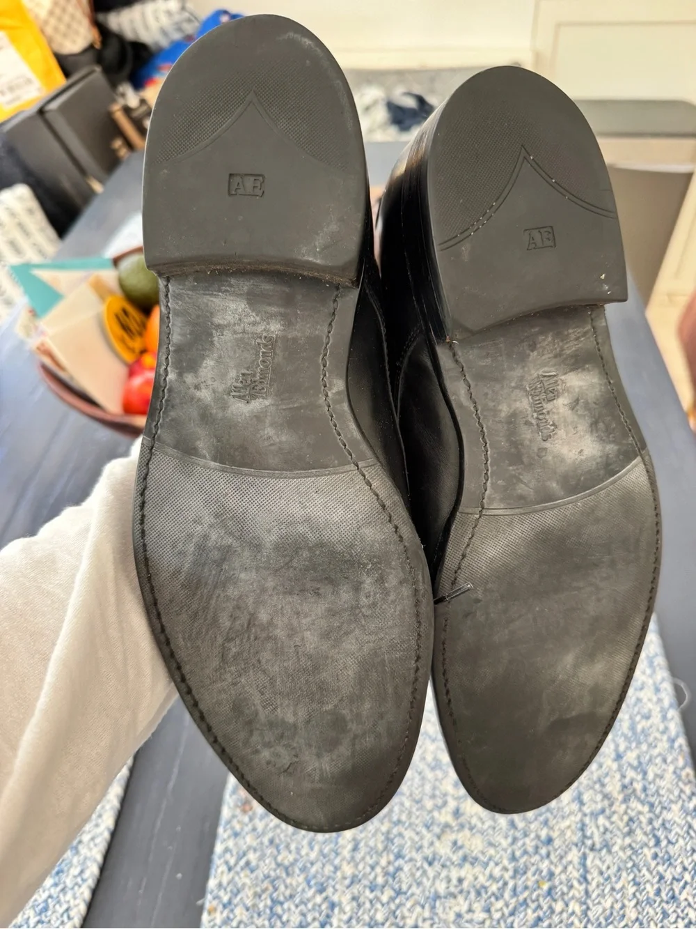 Allen Edmonds Black Leather Derby Shoes